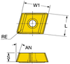 CoroDrill&reg; 800 insert for drilling -- 800-05 03 08M-C-G 1115 - Image
