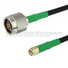 N Male to SMA Male Cable LMR-240 Coax in 48 Inch with Times Microwave Connectors and RoHS - FMC0102240LF-48 - Fairview Microwave Inc.