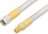 SMA Male to SMA Female Cable 12 Inch Length Using PE-SR401AL Coax , LF Solder -- PE34230LF-12