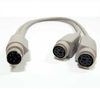 PS2 Keyboard and Mouse Splitter Cable - 10M2-A3 - SFCable.com