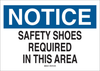 Brady B-302 Polyester Rectangle White Personal Protection Equipment (PPE) Sign - 14 in Width x 10 in Height - Laminated - TEXT: NOTICE - 88652 - 754476-88652 - R. S. Hughes Company, Inc.