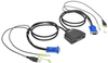 2-Port USB/VGA Cable KVM Switch with Audio, Cables and USB Peripheral Sharing -- B032-VUA2 - Image