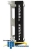 ICC Vertical 12-Port, High Density Blank Patch Panel with.. - IC107BP12V - TelephoneStuff.com