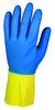 Jackson Safety G80 Yellow/Blue 10 Latex/Neoprene Chemical-Resistant Gloves - 12 in Length - 036000-38744 - 036000-38744 - R. S. Hughes Company, Inc.