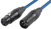 Audio / Video Cable Assembly, Xlr Plug, 3 Way, Xlr Socket, 3 Way, 9.84 Ft, 3 M, Blue Rohs Compliant Neutrik - 46WX1467 - Newark, An Avnet Company