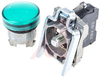 Switch, Pushbutton, LED, Green, 24VAC/DC, 22mm - 70007505 - Allied Electronics, Inc.