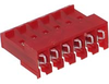 Connector; Receptacle; 6; IDC Standard;Locking Ramp; 90 deg; Nylon; 0.156 in. - 70042757 - Allied Electronics, Inc.