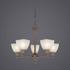 26625-BZ Mid. Chandeliers-Glass Up - 614856 - Capital Lighting, Inc.