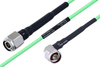 Temperature Conditioned TNC Male to N Male Right Angle Low Loss Cable 12 Inch Length Using PE-P160LL Coax - PE3M0209-12 - Pasternack