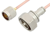 N Male to 7/16 DIN Male Cable 36 Inch Length Using RG402 Coax - PE35963-36 - Pasternack