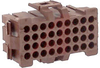 Connector, Soft Shell; 250 V; 9 A (Max.); 36; Nylon; Brick Red; Matrix; Plug - 70083749 - Allied Electronics, Inc.