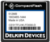 Memory Card, Compactflash, Slc, 512Mb; Blank Media Flash Memory Type Delkin Devices - 37AC8474 - Newark, An Avnet Company