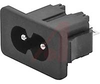 0720-PS C8 Inlet (solder terminals) snap-in mounting - 70080198 - Allied Electronics, Inc.