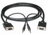 10' DB15HD SVGA Male to Male Monitor Cable w/ Audio - 85-070 - Computer Network Accessories, Inc.