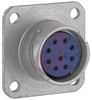 connector,metal circ,sq flange recept,bayonet mating,9 #20 solder socket cont - 70143324 - Allied Electronics, Inc.