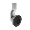 Quarter-Turn Cam Latch, 7 mm Triangle Recess, 8mm  Grip, Not Sealed, Zinc Alloy, Powder Coat, Black - E5-1-025-050 - Southco
