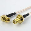 SMA Female Bulkhead to RA SMC Male Cable RG-316 Coax in 48 Inch and RoHS - FMC1228315LF-48 - Fairview Microwave Inc.