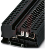 Terminal Block, Feed-Through; 4; 7; 28 to 12 AWG; 600 V; 20 A; 8 KV; PA; 10 mm - 70169304 - Allied Electronics, Inc.