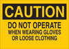 Brady B-555 Aluminum Rectangle Yellow Machine & Equipment Sign - 10 in Width x 7 in Height - 42400 - 754476-42400 - R. S. Hughes Company, Inc.