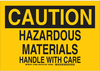 Chemical & Hazardous Material Sign - 125992 - Brady Corporation