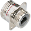 Receptacle, Square Flange Panel Mount, Rj45 Feed Thru, 8 Position, Cat6A, Ip68; In Line Connector A Polamco - Te Connectivity - 90T8764 - Newark, An Avnet Company