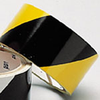 Reflective Stripes, Checks & Color Tape (B-957; Black and Yellow; (black & yellow diagonal stripes)) - 754476-76308 - R. S. Hughes Company, Inc.