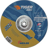 Weiler TIGER Zirconium Grinding Wheel - 9 in Diameter - Thickness 1/8 in - Ceramic Infused - 58062 - 012382-58062 - R. S. Hughes Company, Inc.