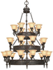 Large Chandeliers-Glass Shade - 316351 - Light Center (The)