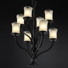 GLA-8788-16-WTFR-MBLK Mid. Chandeliers-Glass Up - 670998 - Capital Lighting, Inc.