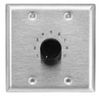 Attenuator-200W, 70V/25V, 1-gang Stainless Steel - 200LVC - Visual Sound, Inc.