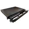 1U 12 Duplex LC-PC (24 Fiber) OM4 (BI) Loaded Patch Panel with Splicing Tray –LSZH Half Loaded - LF14LD24L - Belden Inc.