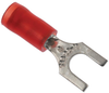 Terminal, Spade/fork, #8, Crimp, Red; Product Range Abb Thomas & Betts - 65F729 - Newark, An Avnet Company