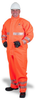 Ansell AlphaTec 66-687 Fluorescent Orange Medium CPC Polyester Reusable Chemical-Resistant Coveralls - 076490-21821 - 076490-21821 - R. S. Hughes Company, Inc.
