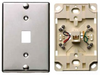 Datacommunication Face Plate with Jack - NS726SS - Hubbell Incorporated