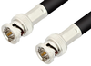 75 Ohm BNC Male to 75 Ohm BNC Male Cable 12 Inch Length Using 75 Ohm RG6-CATV Coax - PE37808-12 - Pasternack