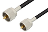 UHF Male to UHF Male Cable 48 Inch Length Using 75 Ohm RG59 Coax, RoHS - PE3580LF-48 - Pasternack
