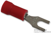 Terminal, Spade/fork, #6, 22-16Awg, Red; Product Range Abb Thomas & Betts - 65F710 - Newark, An Avnet Company