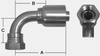 SHF78 SERIES STAINLESS STEEL SWIVEL FEMALE BSP 60° CONE -- SHF78-12-12BSP90 - Image