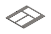 KDR-BMP Enclosure Base Plate for Module Plates- for Rittal TS 8 & Rittal VX25 Enclosures / IP54 - 43322 - icotek Corp