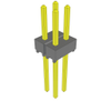 Headers, Male Pins - 612-TSW-102-09-T-D-ND - DigiKey