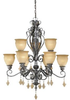 Large Chandeliers-Glass Shade - 92343 - Light Center (The)