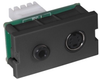 Datacommunication Face Plate with Jack - IMSV351101BK - Hubbell Incorporated