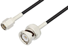 SMA Male to BNC Male Cable 12 Inch Length Using RG174 Coax - PE3C3328-12 - Pasternack
