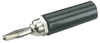 Banana Plug, 15A, Solderless, Black; Gender Mueller Electric - 93F9714 - Newark, An Avnet Company