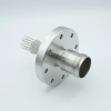 MS Series, Multipin Feedthrough, 20 Pins, 700 Volts, 10 Amps per Pin, 0.056″ Dia Conductors, w/ Air-side Connector, 4.50″ Conflat Flange - A0208-4-CF - MPF Products, INC.
