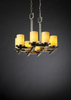 CNDL-8770-10-AMBR-NCKL Mid. Chandeliers-Pillar Candle - 497553 - Capital Lighting, Inc.