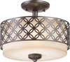 Semi-Flush Mts.-Drum Shade - 340370 - Light Center (The)