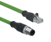 Safety-Fieldboxes - SFB Pre-wired cable and connecting cables - M12-IE Pre-wired cable - M12-IE - AIE-S4P-M12/RJ45-S-G-10M-GN-2-X-D-1 -  - Schmersal Inc.