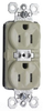 Duplex/Single Receptacle - PTTR5262-I - Hubbell Wiring Device-Kellems