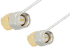 SMA Male Right Angle to SMA Male Right Angle Cable 6 Inch Length Using PE-SR047FL Coax, RoHS - PE34209LF-6 - Pasternack